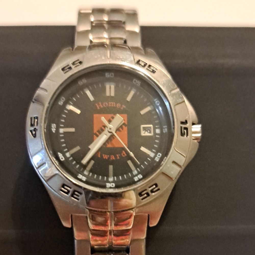 Fossil Stainless Steel Homer Award Home Depot Mens Watch PR-5338. New Battery